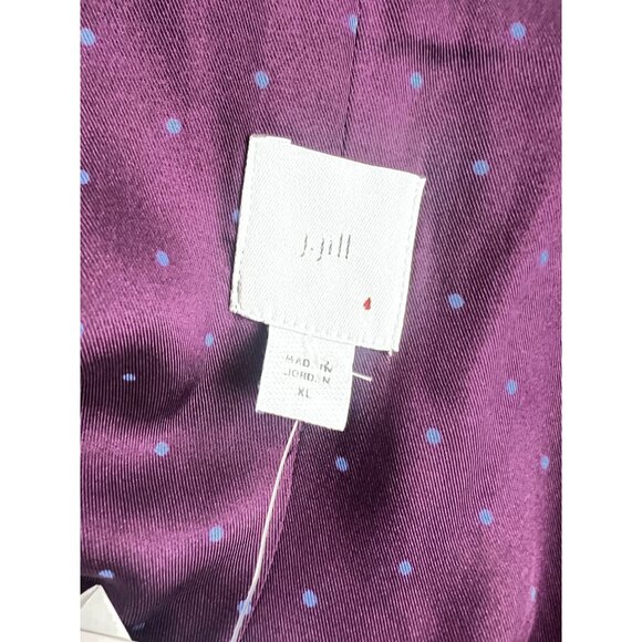 J. Jill Womens XL Pink Houndstooth Blazer One Button Career Jacket NWT - Picture 7 of 12